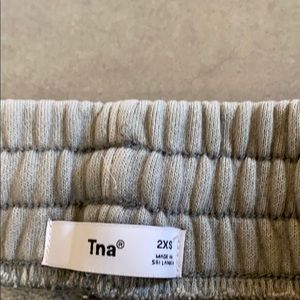 dark grey Aritzia sweatpants